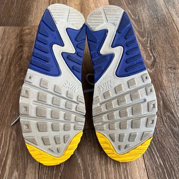 Nike Air Max 90 Leather GS White Blue Whisper - Picture 9 of 9